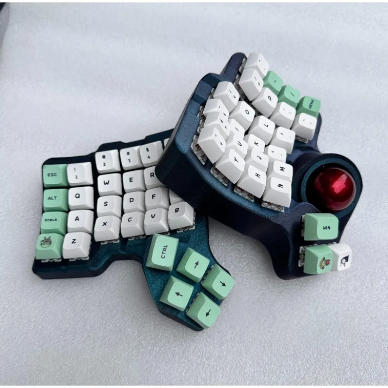 

New Charybdis MK1 Split Keyboard Kit Customized Bluetooth Hot Plug Dual Mode ZMK Key Changing Plamrest Bracket Game Accessories