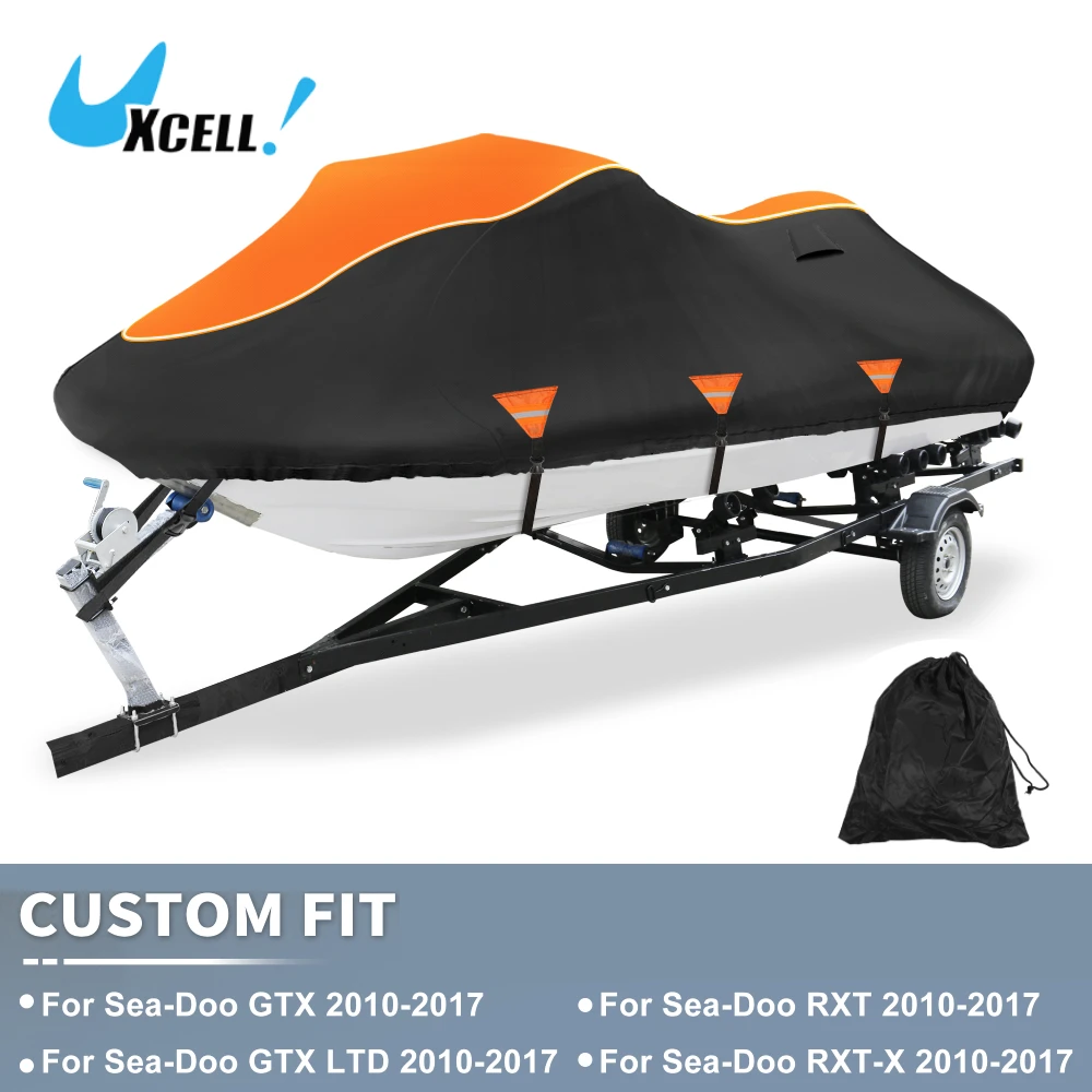 Uxcell Yacht Cover for Jet Ski Cover Waterproof for Sea-Doo GTX GTX LTD for Sea-Doo RXT RXT-X 2010-2017 Boat Accessories