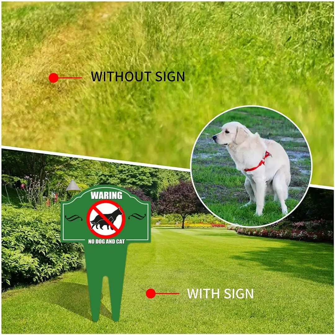 Please Keep Off The Grass Aluminum Yard Sign Stop Dogs from Pooping or Peeing On Your Lawn Yard Sign Protect Your Property