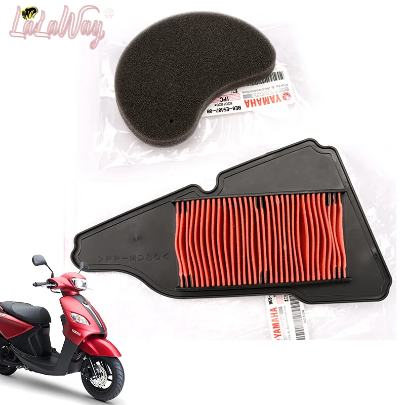 Electric Motorcycle Air Filter Motor Bike Intake Cleaner For Yamaha  JOG i CYGNUS GT FX125 Xuying 125，Sponge Air Filter Accessor