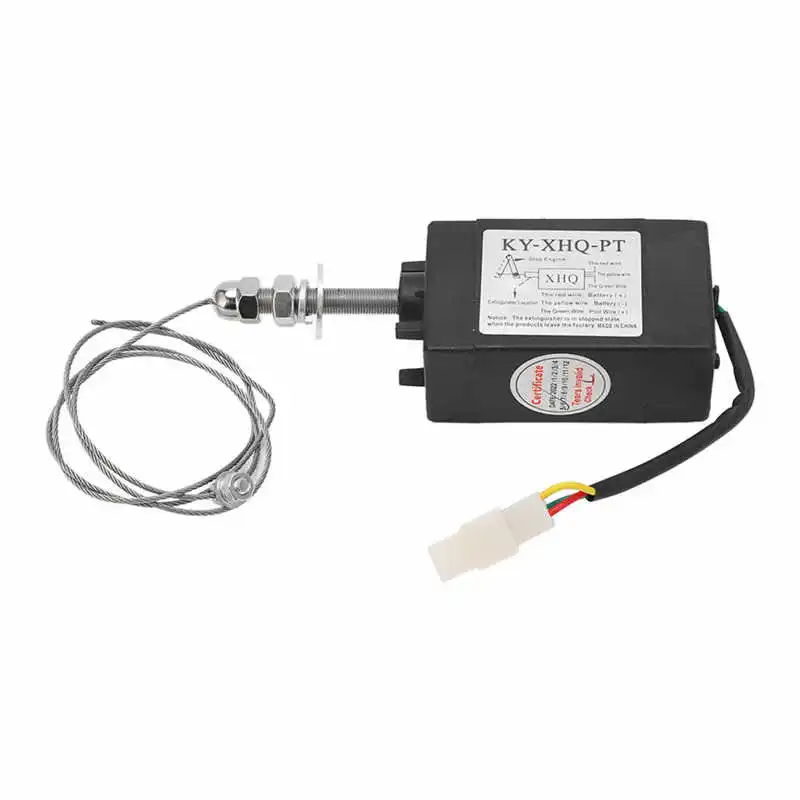 DC 12V 24V Diesel Engine Stop Solenoid Valve Servo Motor Control Generator Shutdown Solenoid Valve