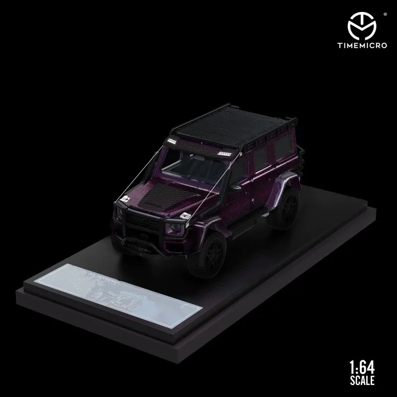 Time Micro 1:64  Starry Violet & figure Alloy Diecast Model Car Collection & Display