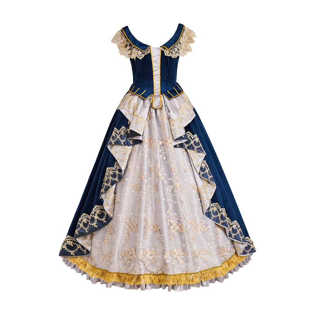 Alina starkov cosplay traje feminino fantasia azul tribunal rainha vestido halloween carnaval festa princesa vestido de baile