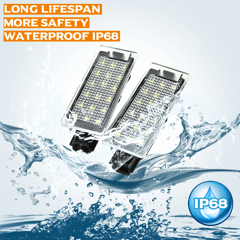 2 قطعة سيارة LED الأبيض رقم لوحة ترخيص أضواء مصباح لرينو كليو لاغونا 2 ميجان 3 توينغو ماستر فيل ساتيس الرياح ترافيك تويزي