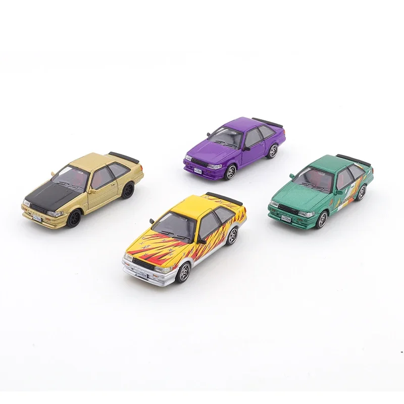 DCT 1:64 Alloy Die Cast Car Model Toyota Corolla Levin AE86 Collectible Ornament Miniature Model Toys for Kids