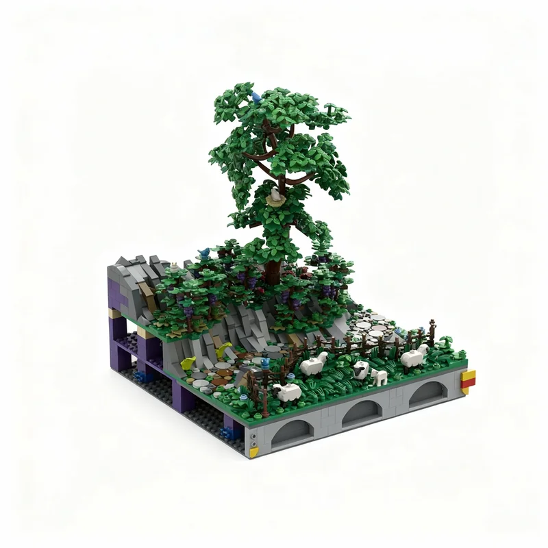 ตัวต่อ MOC ปราสาทฮอเฮนเกอร์โอลด์เซ็ค 1666 ชิ้น พร้อมต้นไม้เลื้อย ของเล่นตัวต่อเสริมสร้างจินตนาการ ของขวัญคริสต์มาส ของเล่นเสริมพัฒนาการ