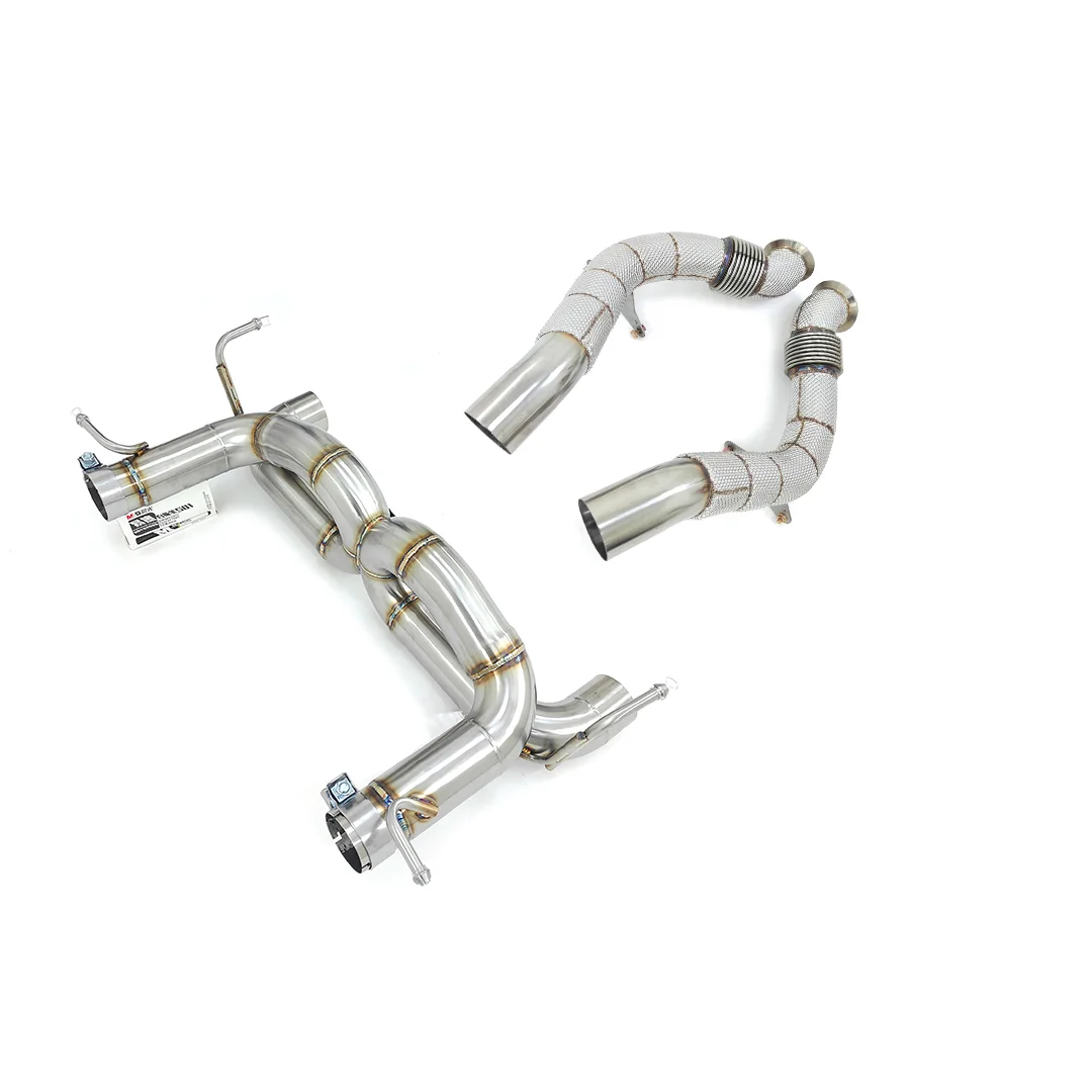 High Performance Muffler Exhaust For Ferrari 488 Spider GBT Pista 3.9T Sport Downpipes Exhaust Stainless Steel Exhaust Pipes