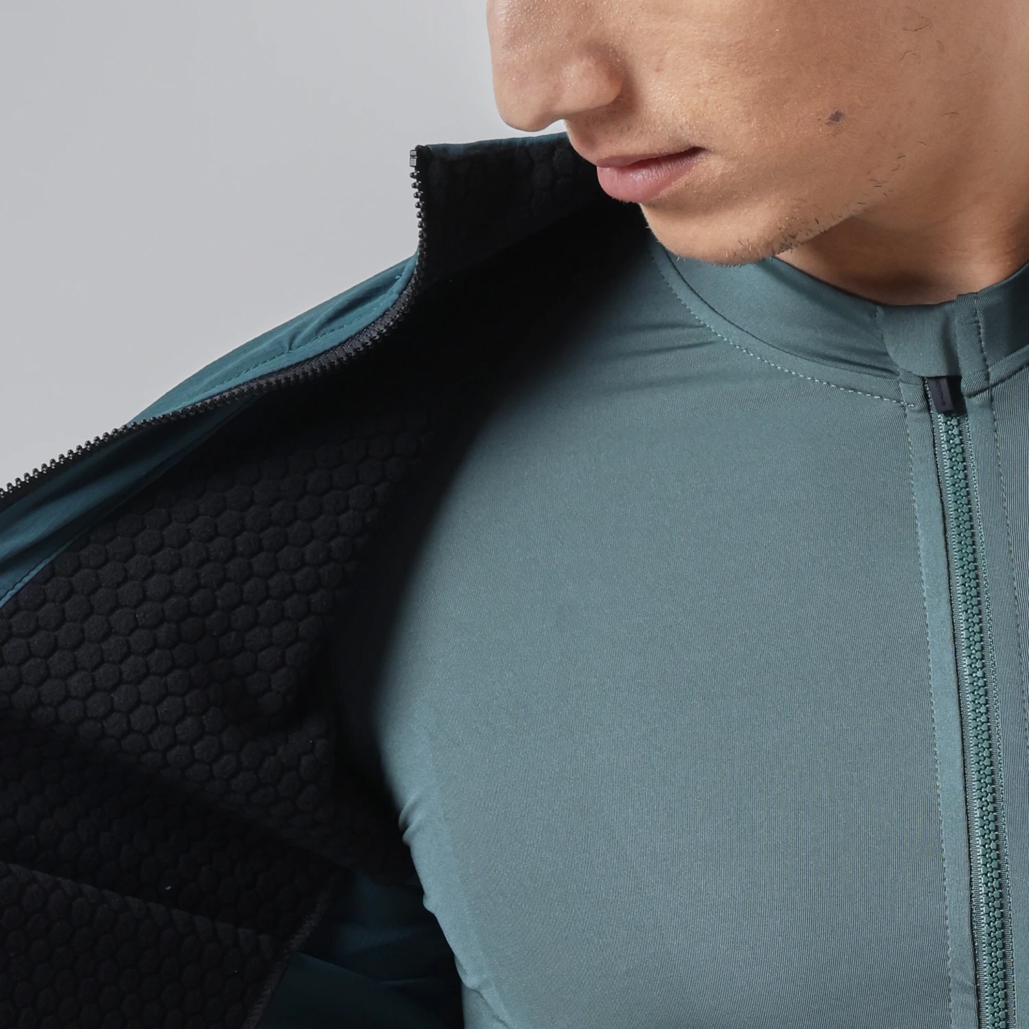 SPEXCEL 22-isolierte Jacke Explore 3-Jahreszeiten-Radjacke aus winddichtem und thermischem Fleece im Inneren, 2-lagig, mit Brusttasche – Detail 4