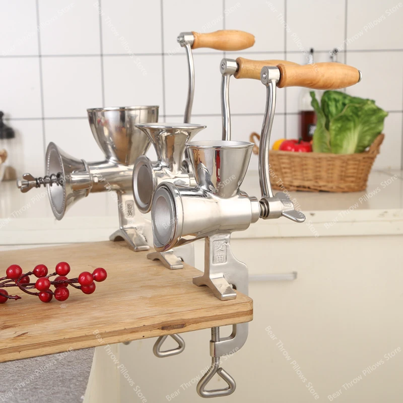 Manual 304 stainless steel grinder Household hand grinder Coffee bean grinder Whole grains mill Pepper powder