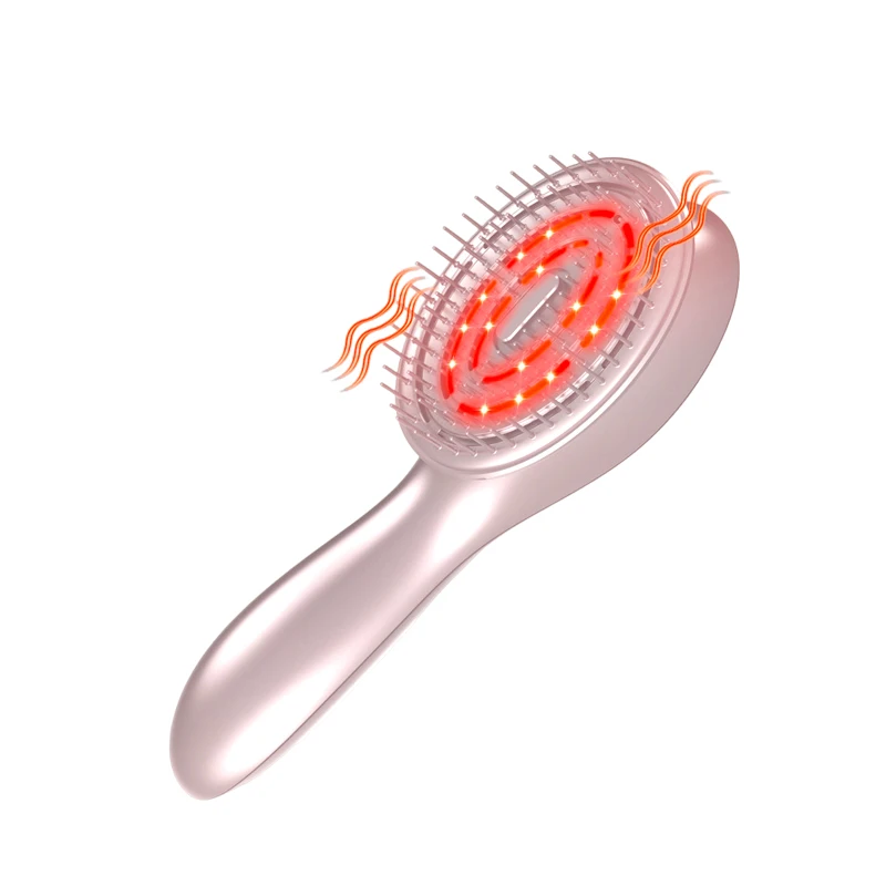 Multifunction Hair Care 3 Color LED Light Negative Ion Head Care Vibration Electric Massage Scalp Ionic Comb for Hair Styling
