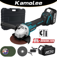 Kamolee Tool 18500rpm 100mm/125mm 4/5 Inches Cordless Brushless Electric Angle Grinder 4 Speed Compatible For Makita 18V Battery