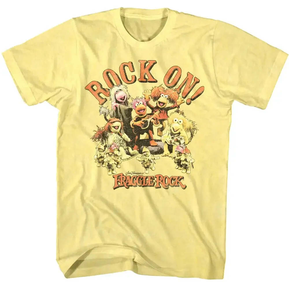 Fraggle Rock On Minstrel Band Men's T shirt Musical Group Singing Theme Jim Henson Disstressed Vintage Art Men