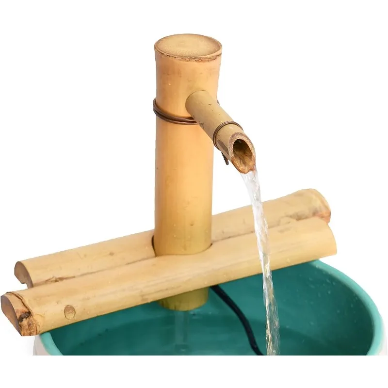 

Zen Garden Water Fountain Kit - Adjustable 7" Spout with Smooth Matte Finish, Includes Submersible Pump - Ideal for Indoor