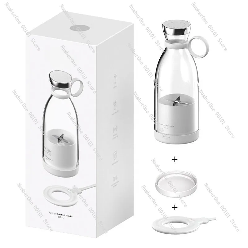 Portable Juicer Mini Blender Wireless Charging Smoothie Maker Fruit Juice Cup Electric Juicer Bottle Travel Blender Household