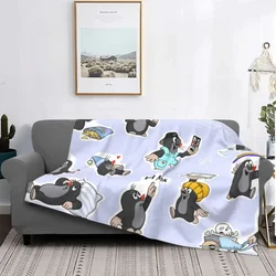 Krtek Zdenik Miler Educational Animation Blanket Flannel Spring Autumn Cute Warm Throws For Winter Bedding