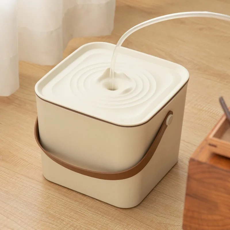 

Чаша для отработанной воды для чая, двухслойное разделительное ведро для сухой и влажной воды с дренажем, керамический аксессуар для чайного столика для офиса и дома