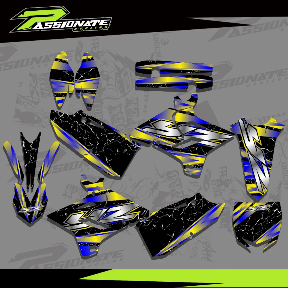 

Пользовательский графический фон для мотокросса, наклейка для YAMAHA YZ125 YZ250 125 YZ 2015 2016 2017 2018 2019 2020 2021 250YZ