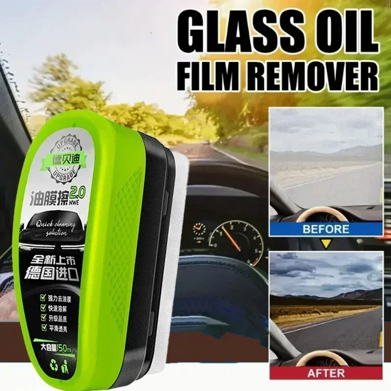 Auto Window Cleaner Powerful Windshield Cleaner Brush 50ml Labor-Saving Window Cleaner Automotive Windscreen Cleaner for Remove