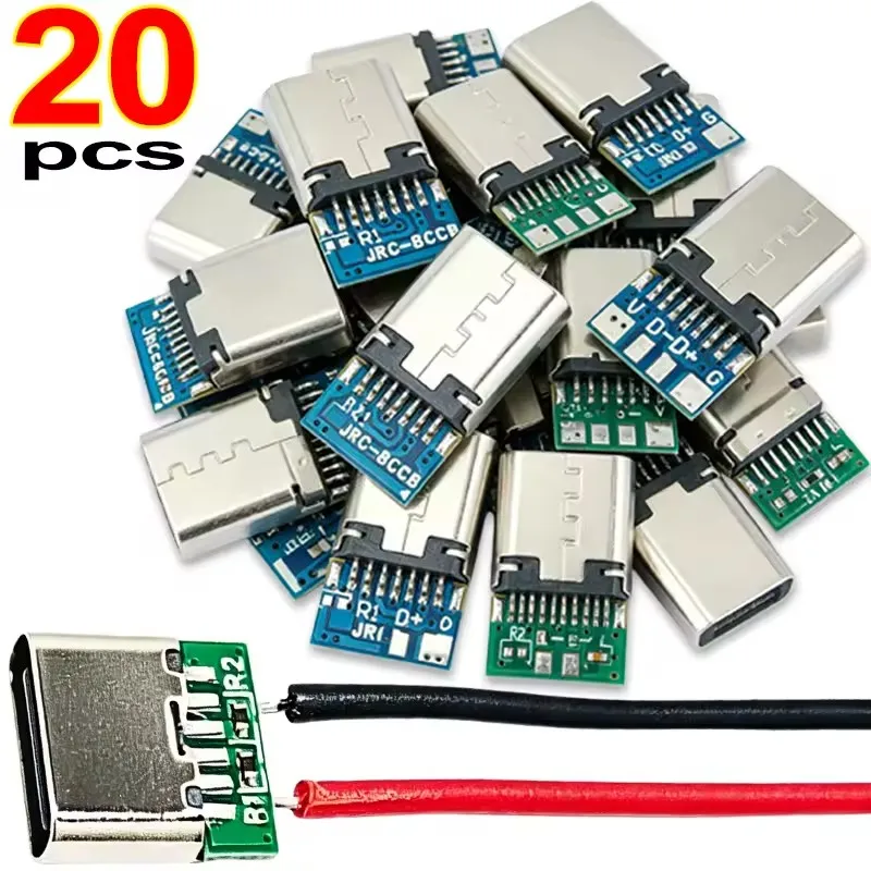 USB 3.1 Type C Connector 5/6 Pins Female Socket Receptacle Adapter To Solder Wire for PCB Board Wholesale 6Pin Female Socket
