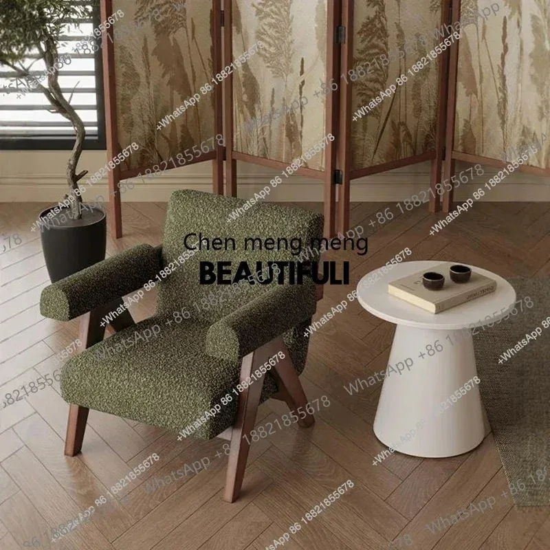 Retro Normal Living Room Chairs Italian Wingback Curved Comfy Nordic Chairs Designer Modern Fauteuils De Salon Home Furniture