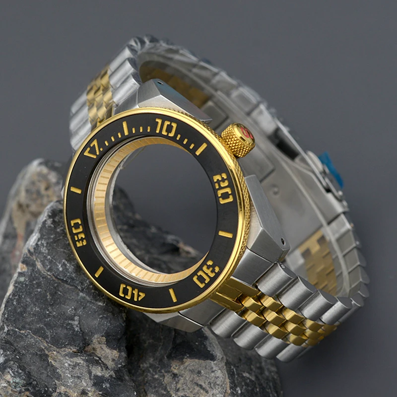 King Samurai PROSPEX Series Men‘s Watch Diving Case With Bracelet Fit NH34 4R35 4R36 NH35 NH36  Automatic Movement