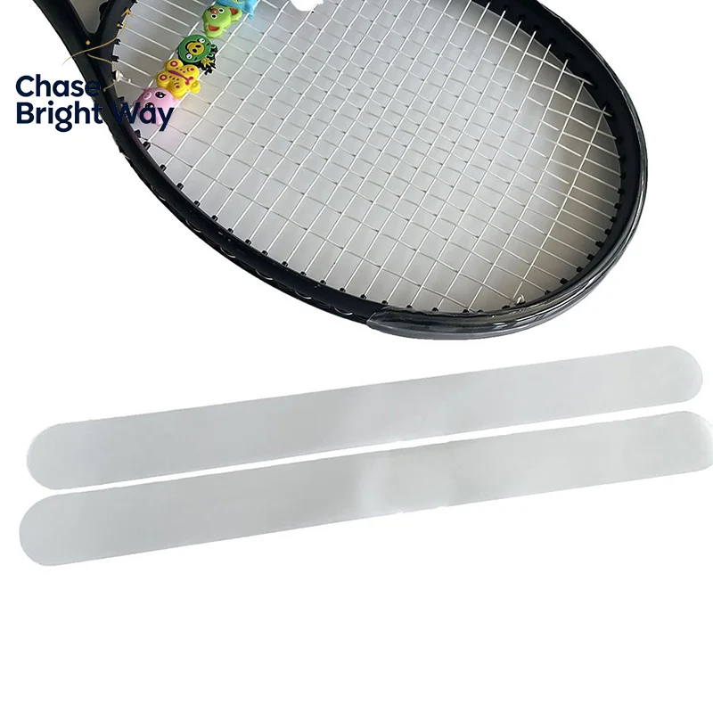 Transparent Tennis Racket Paddle Head Protection Tape Reduce Friction Sticker TPU Protection Tape Sports Parts