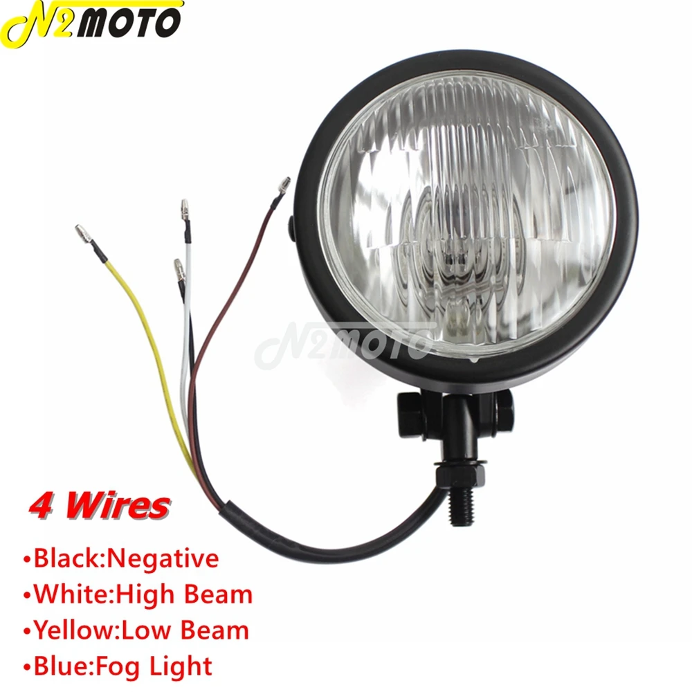 Chrome H4 12V 60/55W Motorcycle Headlight 4\