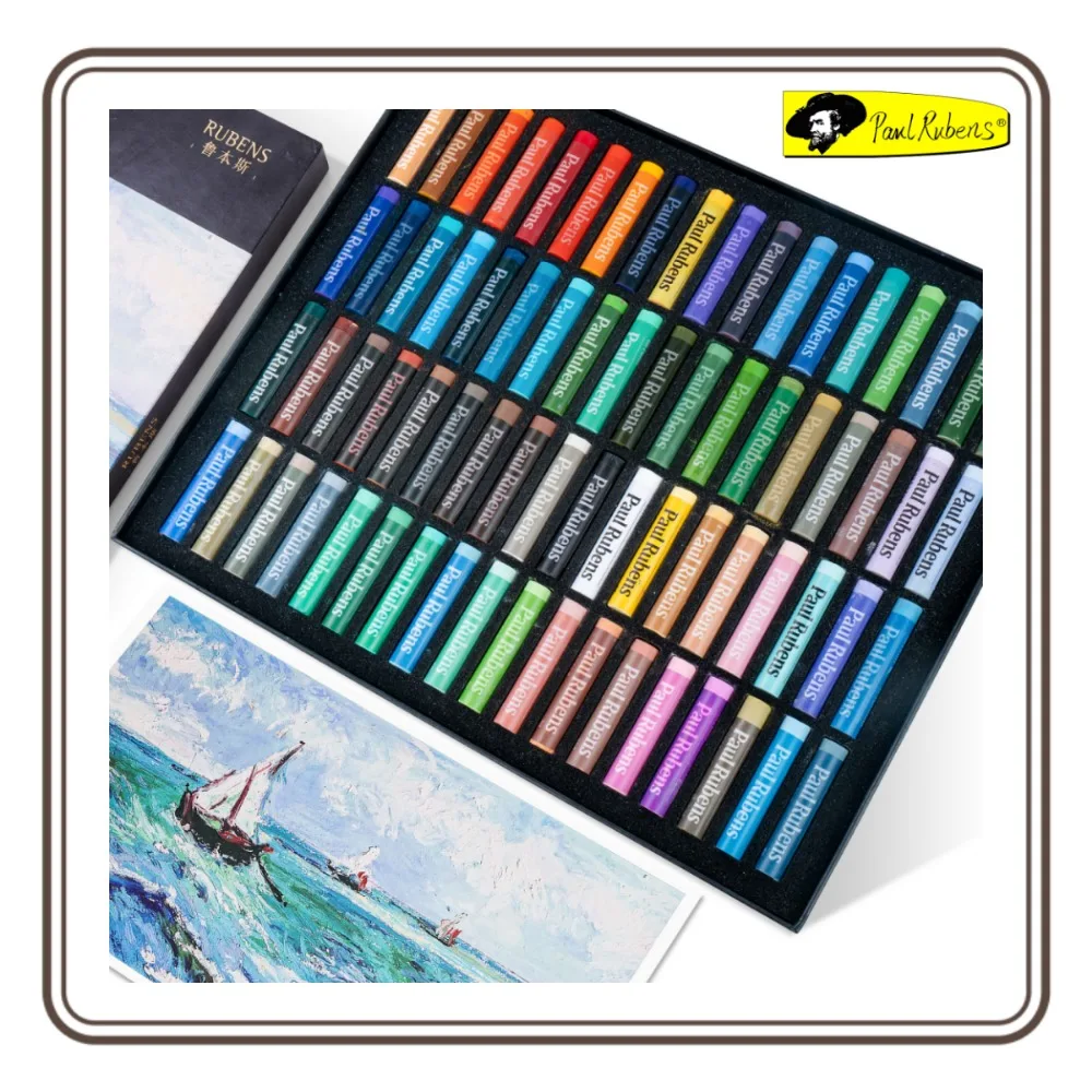 

Paul Rubens Oil Pastels Set 72 Vibrant Colors Ultra-Soft Creamy Texture Easy to Blend Bullet Head Design for Artists Beginners