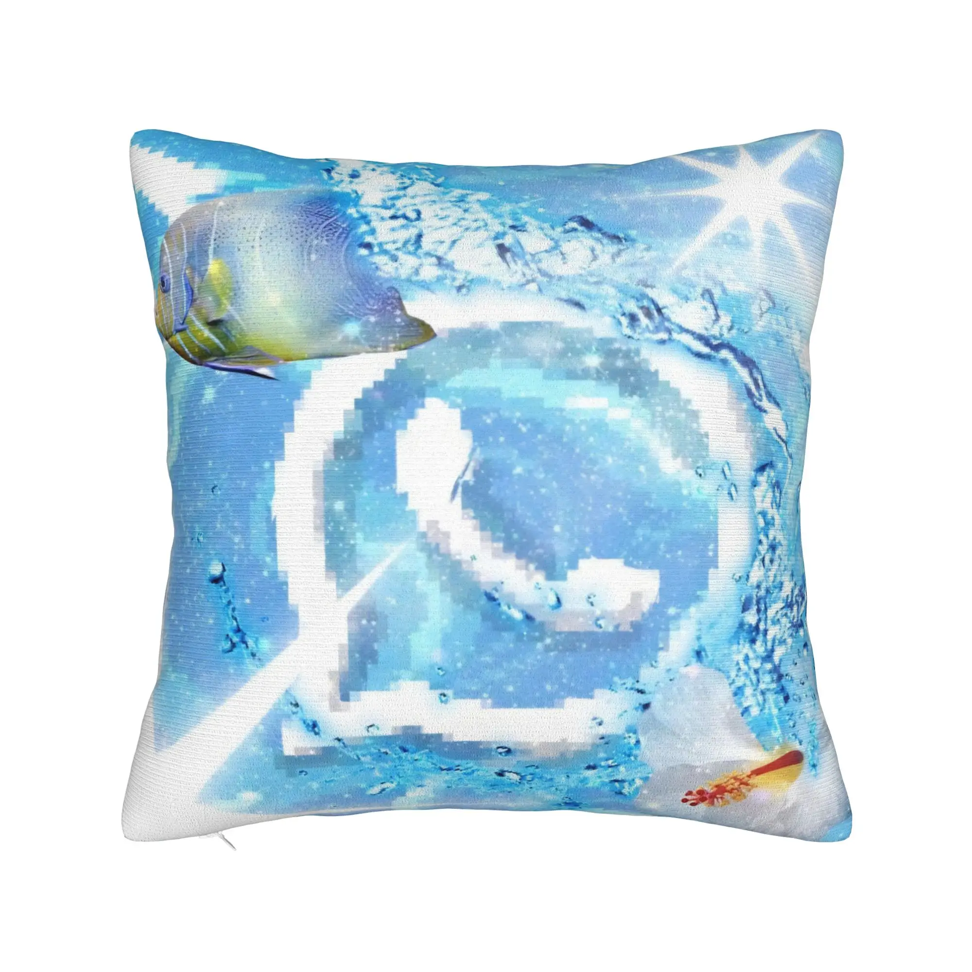 Electronic Y2K Frutiger Aero Pillowcase Polyester Cushion Cover Decorative  Pillow Case Cover Home Square 45*45cm