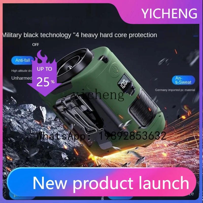 S1  Wrist Hanging Fan Outdoor High Temperature Construction Site Portable Clip Waist Fan Kitchen USB Charging