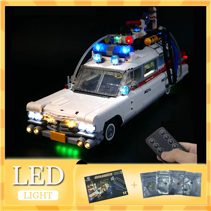 

Комплект светодиодных фонарей RC DIY для LEGO 10274, строительный блок для автомобиля Ghost Busters, подарок (только светодиодный светильник, модель без блоков)
