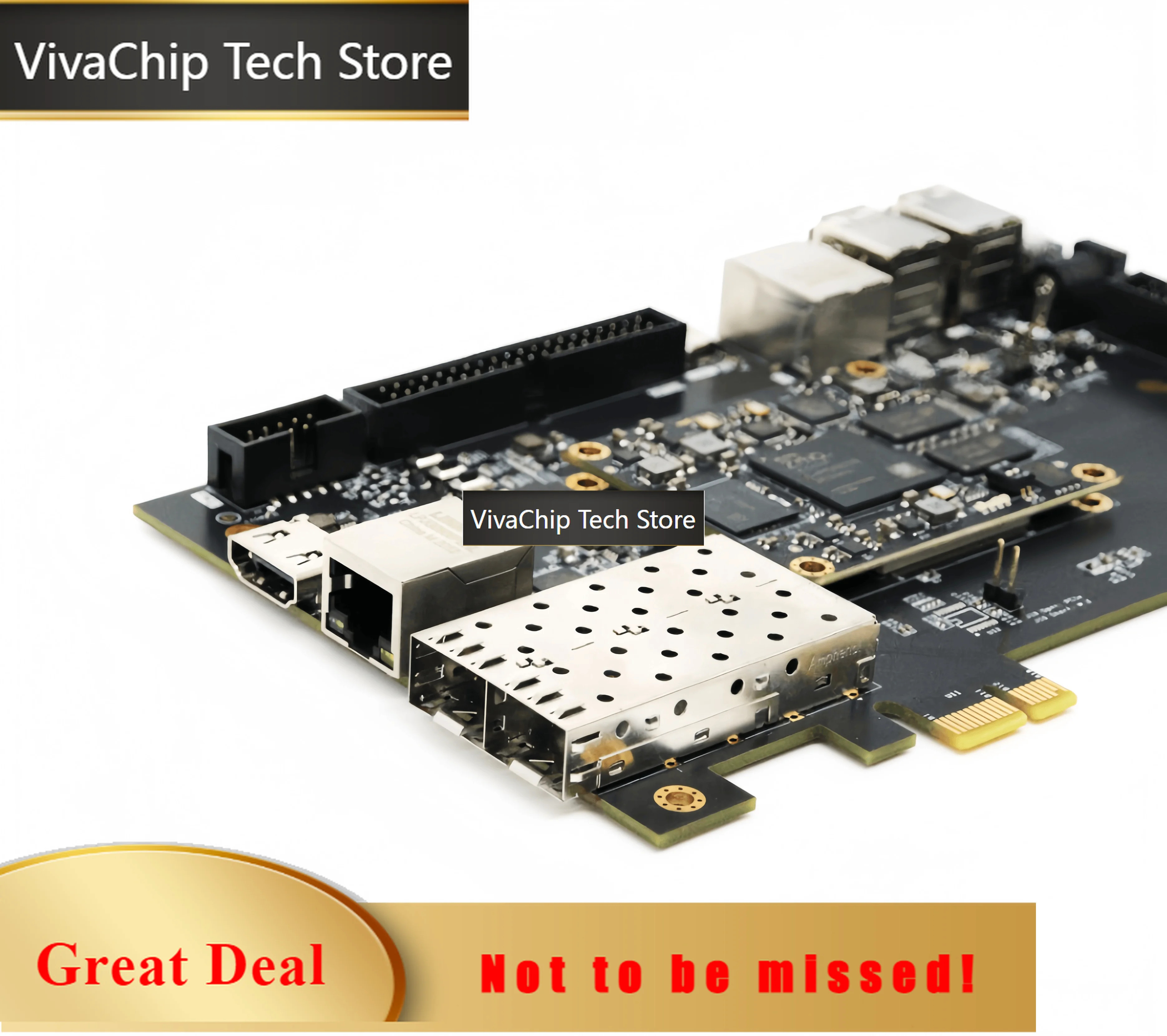 VivaChip TechFPGA ZYNQ Development Board ARM XC7Z015 PCIE SFP 7015 PE100XME0715