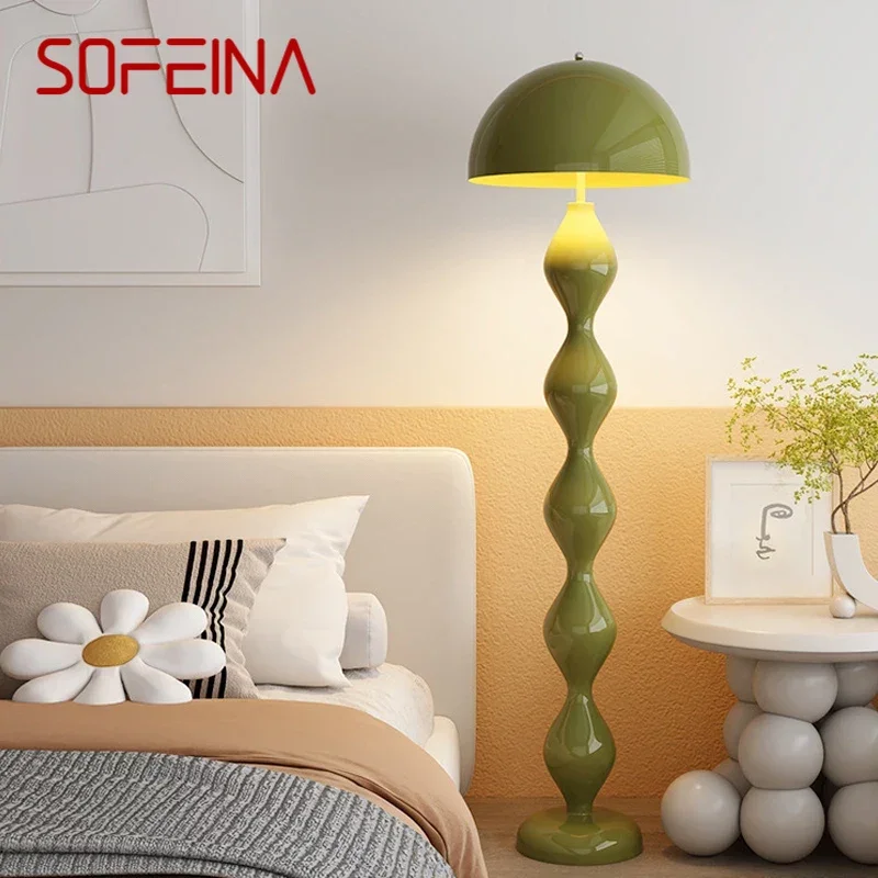 SOFEINA Nordic Mushroom Floor Lamp Modern Art Family Iiving Room Bedroom Creativity  LED  Decorative Standing Light