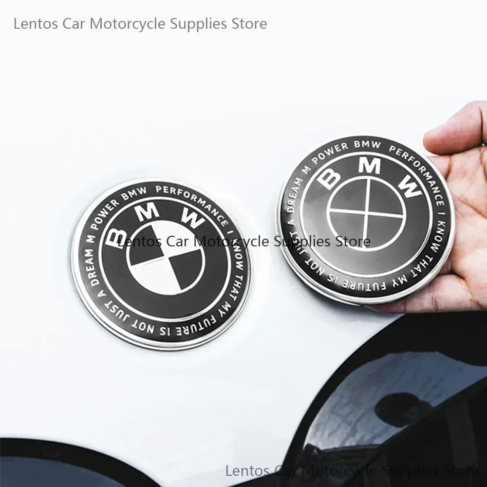 Modified Front and Rear Logo Wheel CapsSuitable for BMW Car Logo 7pcs Thunder Special Limited Edition Joint Black Model