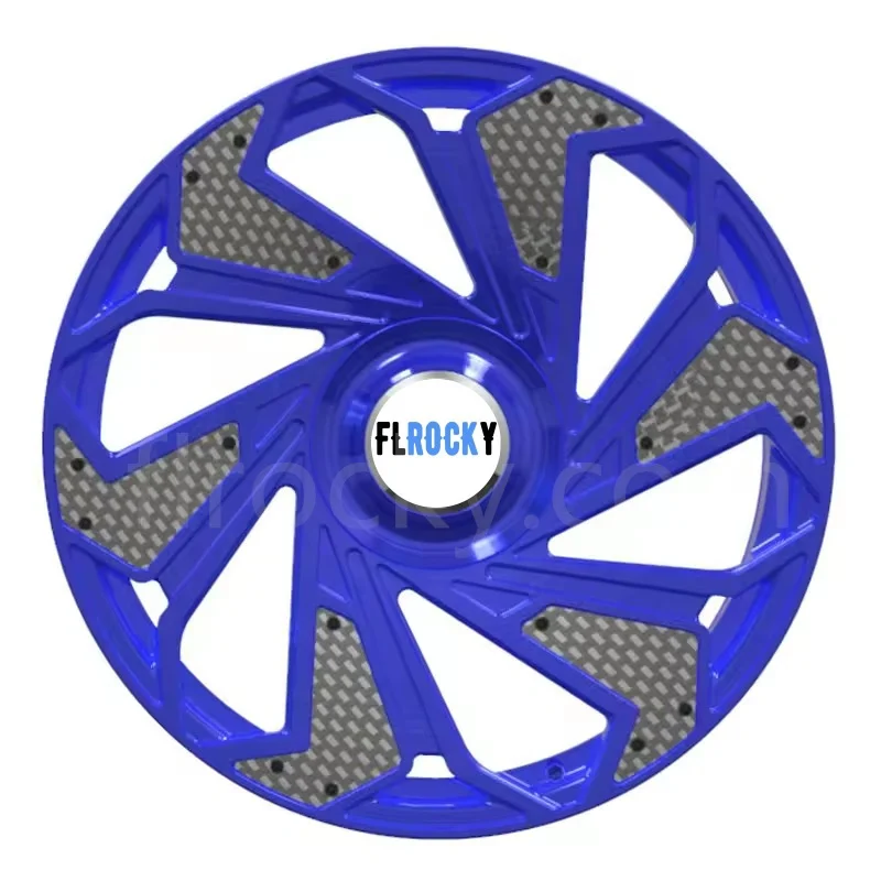 Flrocky  Custom Size Chrome Wheel High 5x114.3 15 17 18 20 21 22 24 Inch Carbon Fiber Wheel Aluminum Wheels