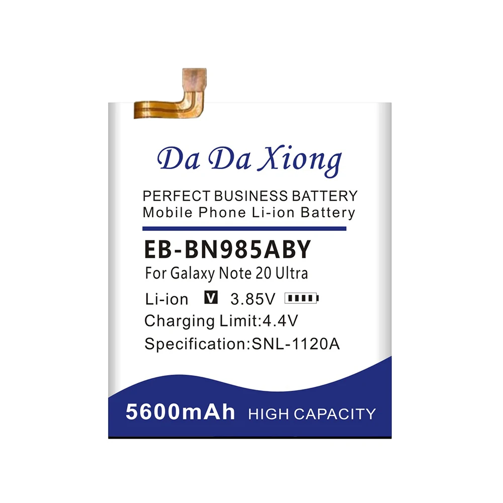 Top Brand 100% New 5000mAh EB-BN985ABY Battery for Samsung Galaxy Note20 Ultra / Note 20 Ultra Batteries