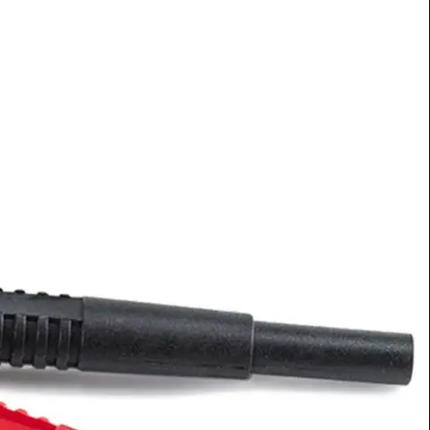 2Pcs Test Pen Pin Test Probe Tips Electrical Connector 2mm Lantern Shape Test Probe 4mm Banana Socket For Multi-meter Red Black