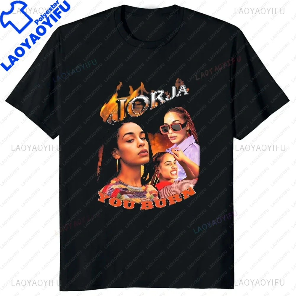 Fashion Print T-shirt Top Singer Jorja Smith Vintage T-shirt Summer Men's and Women's Trendy T-shirt Short Sleeves