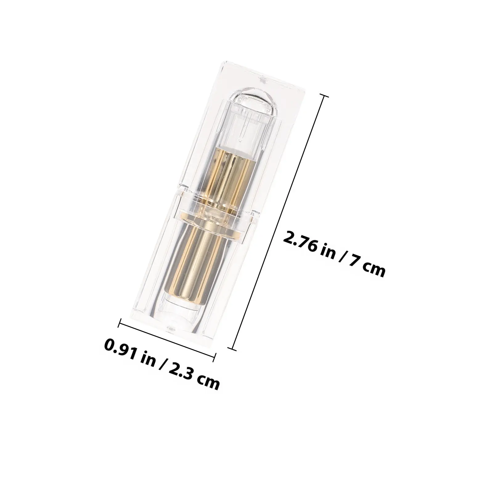 4 Pezzi Contenitore Vuoto per Rossetto, Portatile, Trasparente, Fai-da-te, Ricaricabile, per Balsamo Labbra e Crema Labbra Fatta in Casa