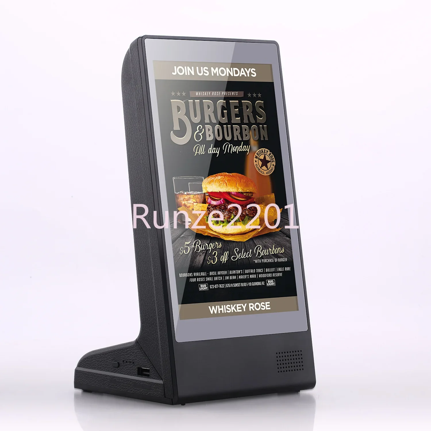 FYD-898 Wireless Video Picture Playback 8-Inch Touch Screen Restaurant Mobile Phone Charging Desktop Advertising Machine