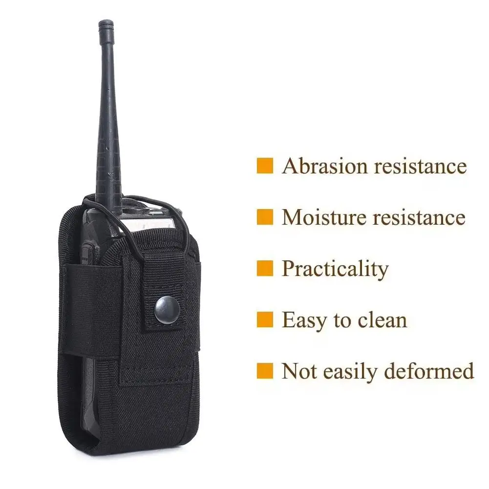 Outdoor Tactical Walkie Talkie Cover For MOLLE Accessory Bag Adjustable Two Way Radios Holder Bag Case For Walkie Talkies