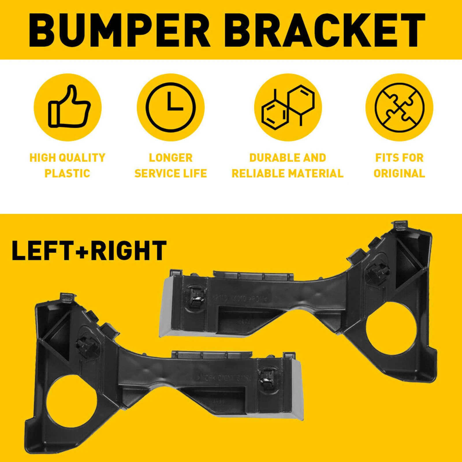 5211502061 5211602061 2X Bumper Support Bracket For Toyota Corolla Sport XRS CE LE S 2003 2004 2005 2006 2007 2008 Replacement