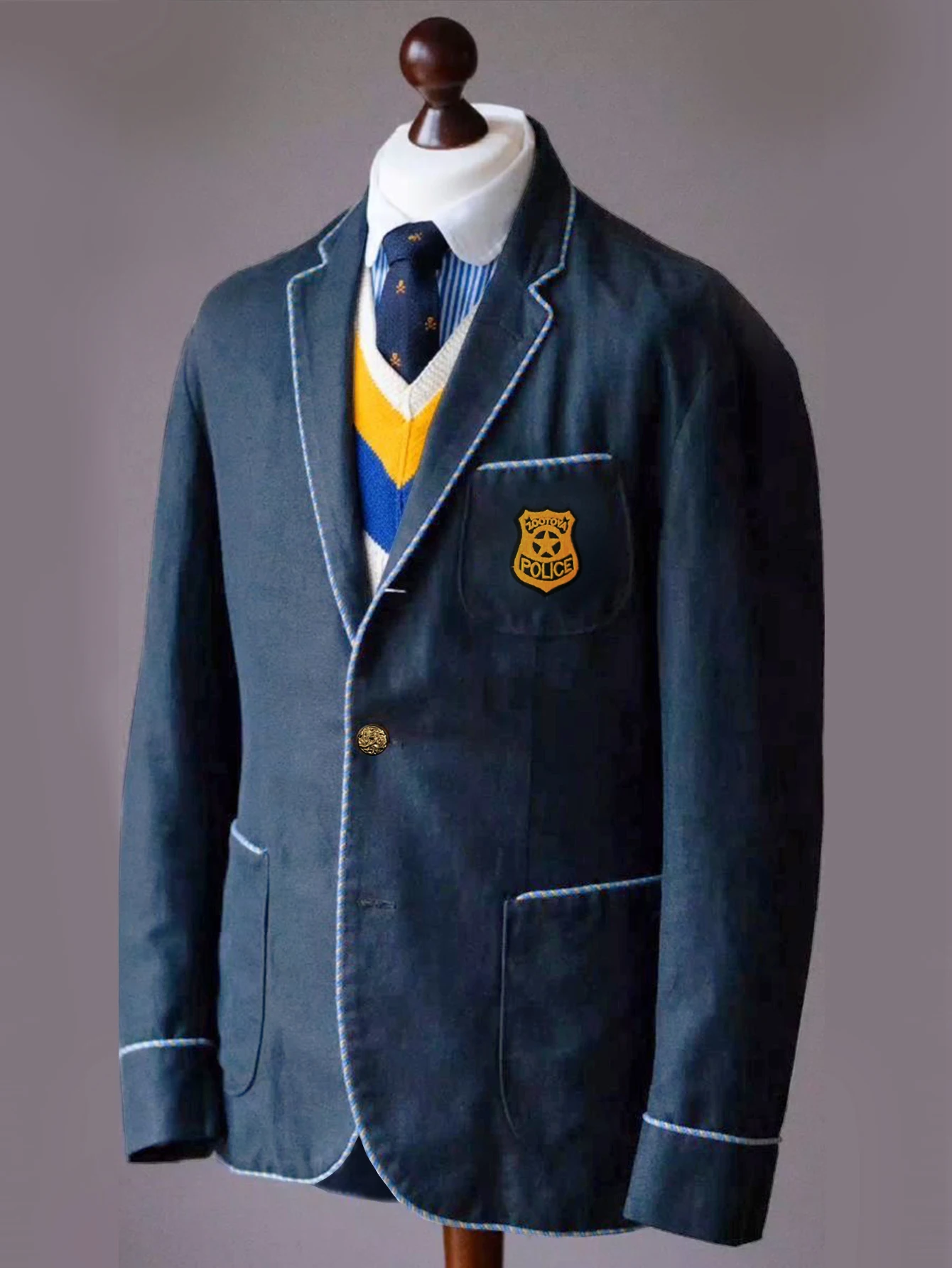 

Spring Autumn 2026 Men's Elegant Casual Business Jacket British Italian Style Button Trimmed Formal Coat for Commuting