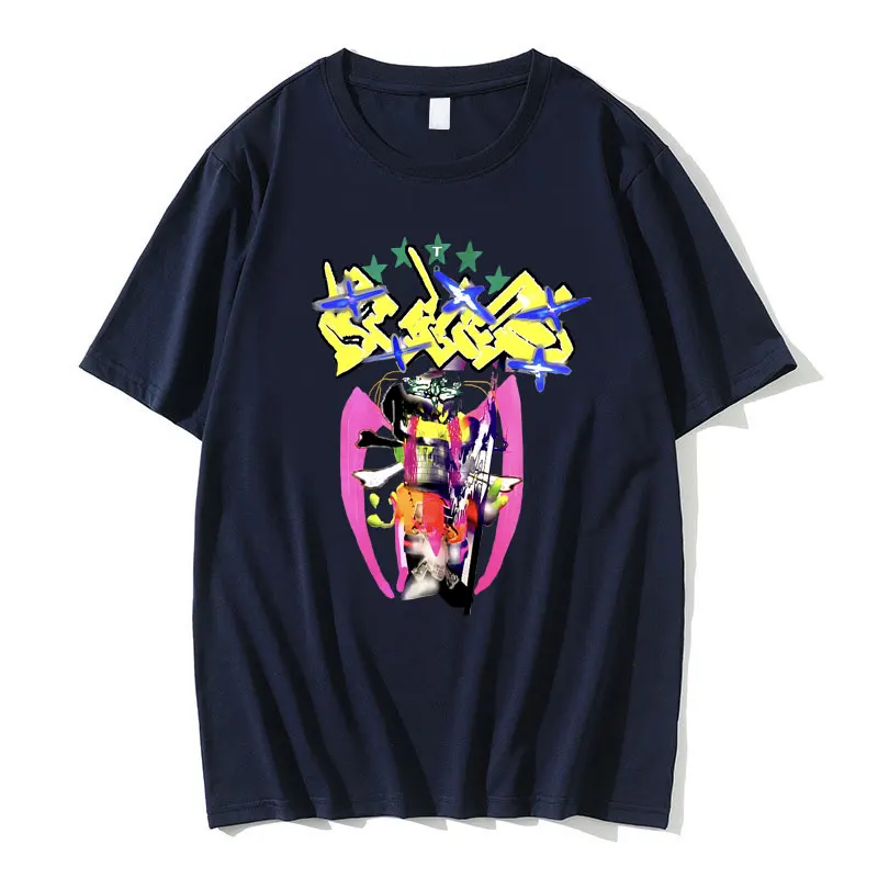 Bladee 333 Skate Drain Gang Graphic T Shirts Men Women Hip Hop Oversized Short Sleeve Unisex Casual Tshirt Male Cotton T-shirts