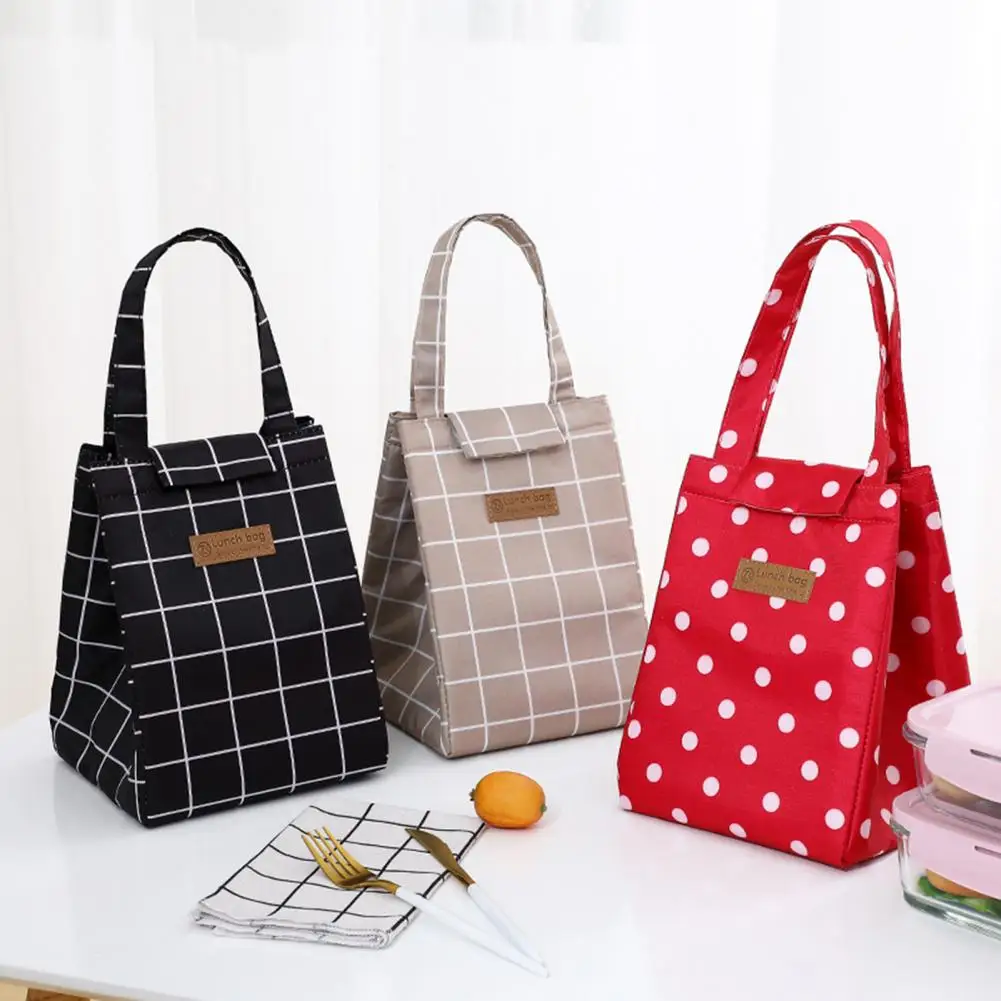 Lunch Box Japanese Style Insulated Canvas Lunch Bag Thermal Food Picnic Lunch Bags Women Kids Picnic Food Delivery Bag Lunch Bag