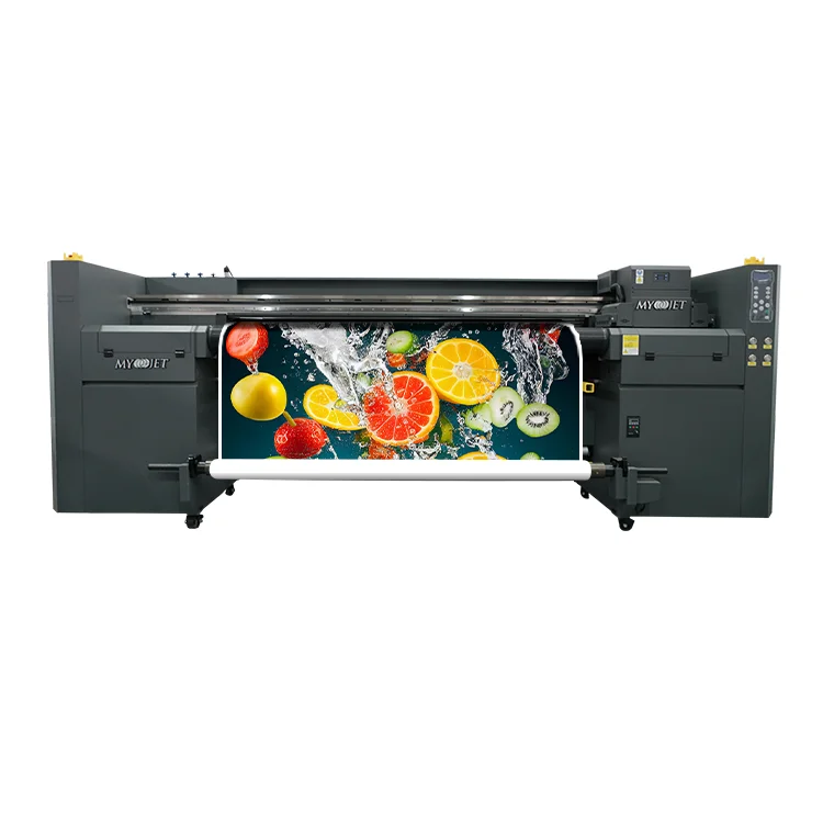 Myjet 6ft 1.8m UV Hybrid Roll to Roll and Flatbed Printer with I3200 for Wallpaper PVC Foam Board Acrylic Vinyl Printing