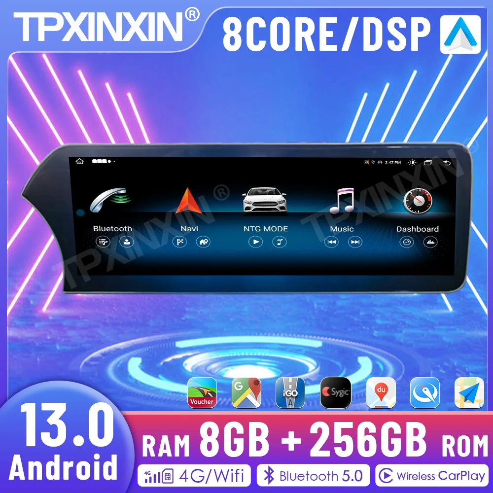 

14.9 " 3K Screen For Mercedes Benz C GLC W205 C200 C260 C300 X253 Car Radio Multimedia Player Android 13 CarPlay GPS Head Unit