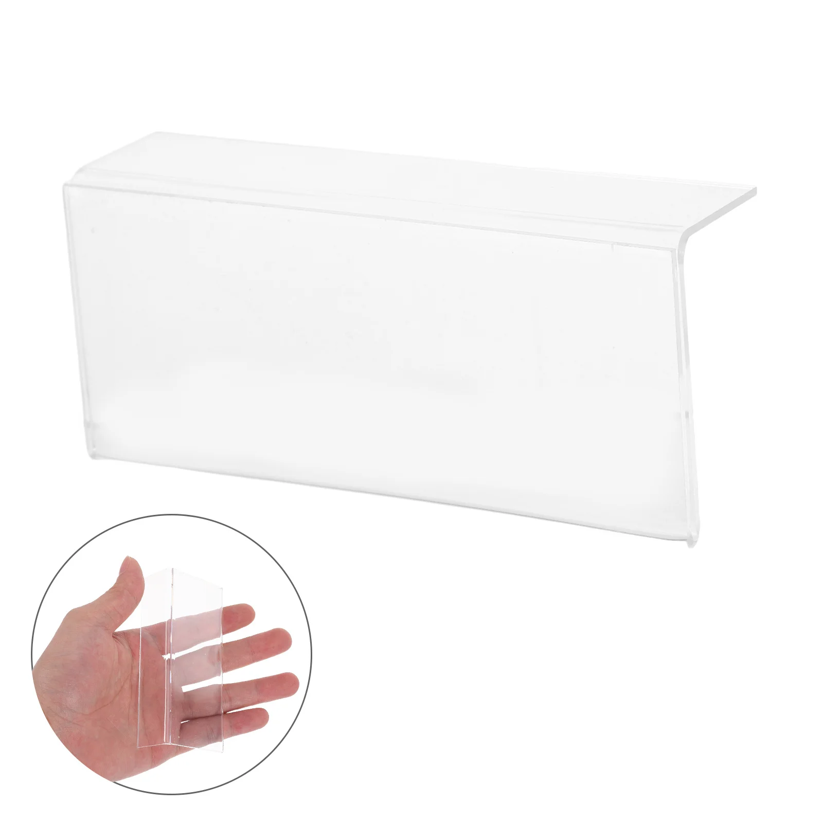 

20Pcs Transparent Price Sign Board Acrylic Display Holder Retail Supermarket Price Tag Stand Tabletop Label Display