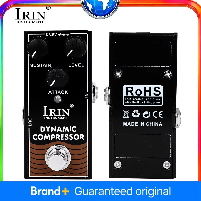 

IRIN RF-12 Electric Guitar Dynamic Compressor Effect Pedal True Bypass Pedalboard Single Guitar Effect Accessory