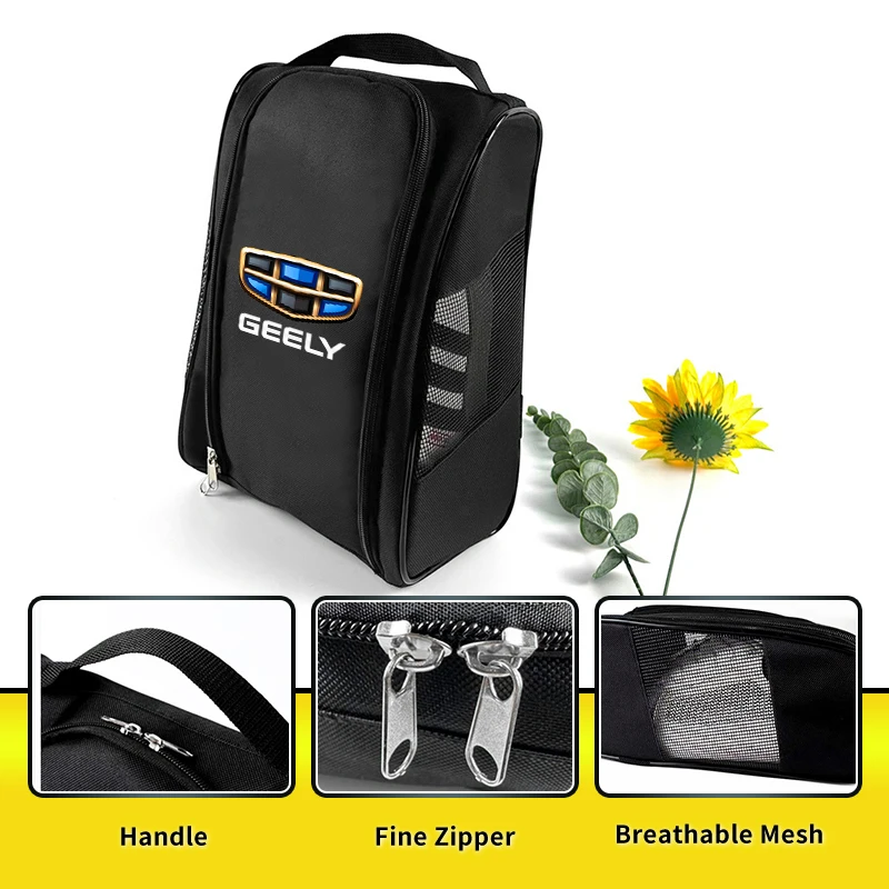 

Car Shoes Bag Folding Oxford Cloth Storage Handbag Sports Shoes Case For Geely Emgrand X7 EC7 Atlas Boyue GC6 Parts LC EC8